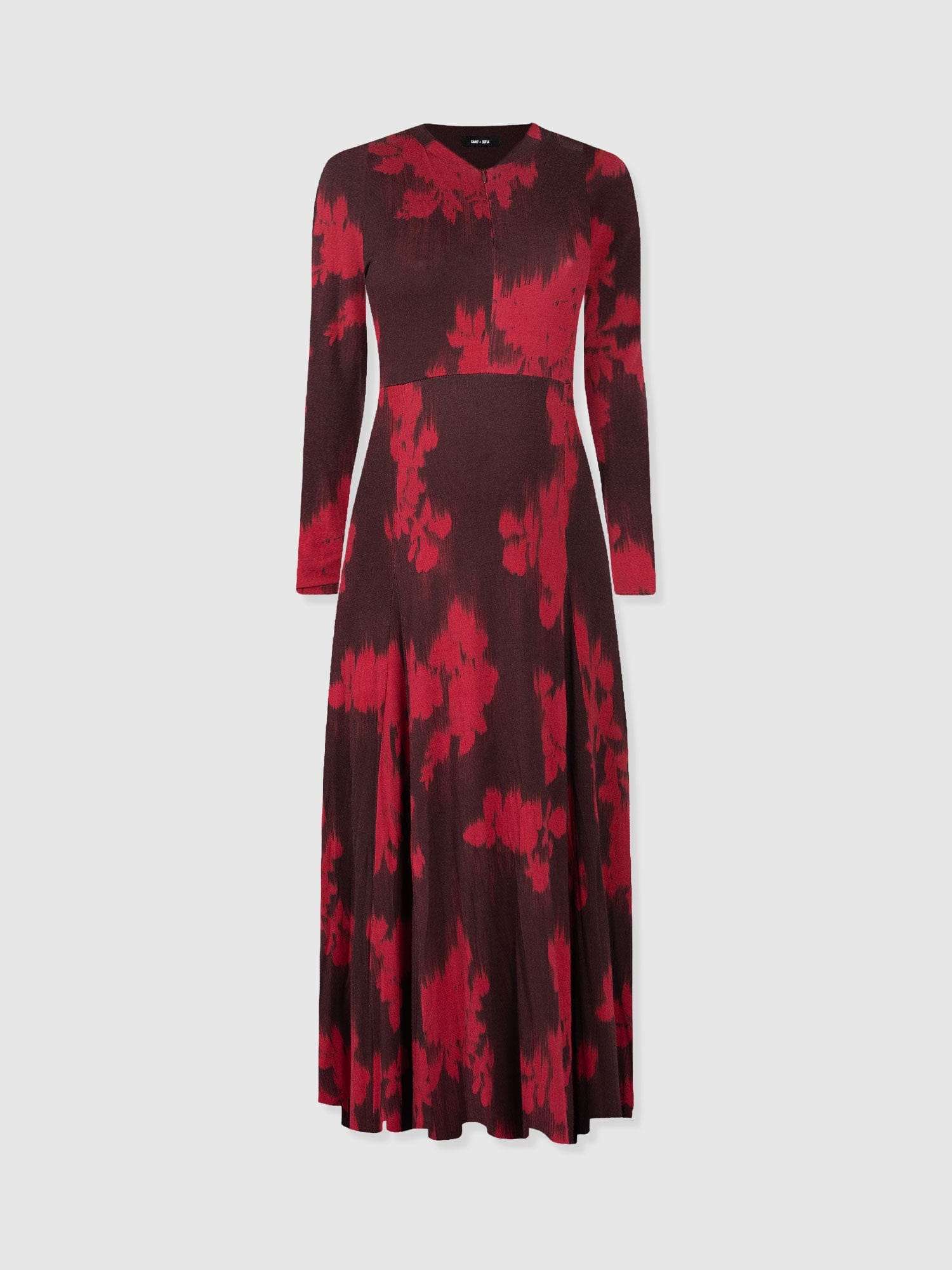 Macie Zip Up Dress - Pink Fade Floral - Women's Dresses | Saint and Sofia® EU