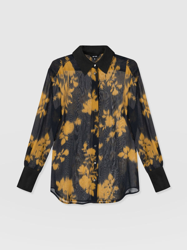 Madison Shirt Yellow Fade Floral - Women's Shirts | Saint + Sofia® EU