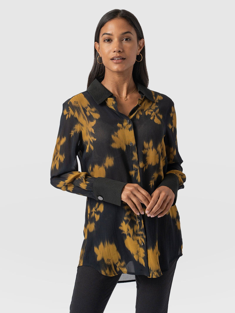 Madison Shirt Yellow Fade Floral - Women's Shirts | Saint + Sofia® EU