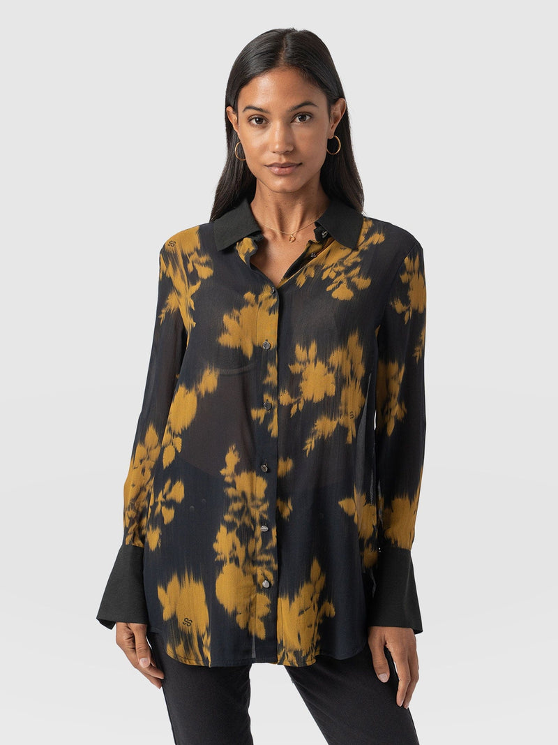 Madison Shirt Yellow Fade Floral - Women's Shirts | Saint + Sofia® EU