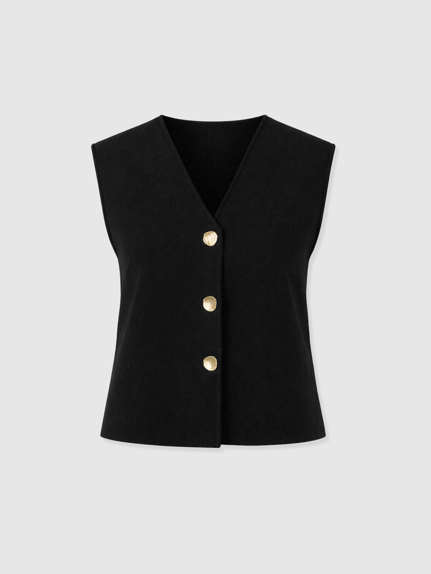 Maeva Knit Waistcoat - Black - Women's Jumpers | Saint + Sofia® EU