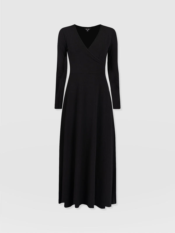 Maggie Wrap Dress Black - Women's Dresses | Saint + Sofia® EU