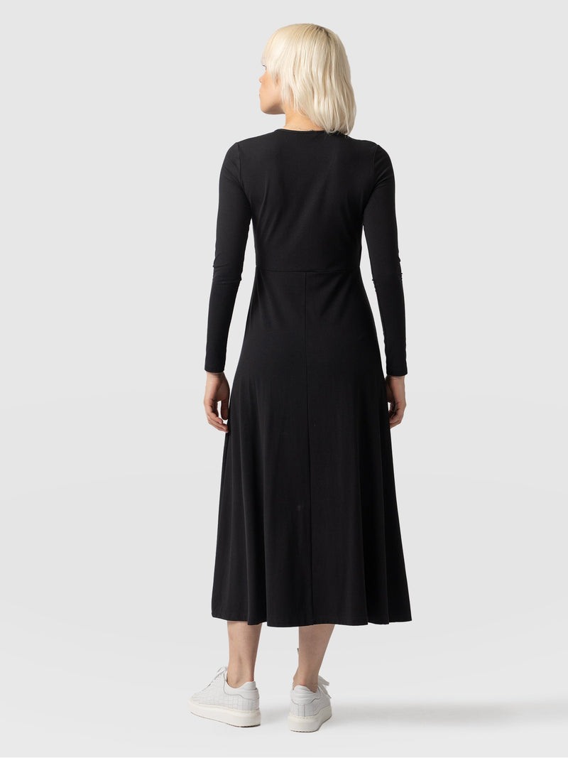Maggie Wrap Dress Black - Women's Dresses | Saint + Sofia® EU