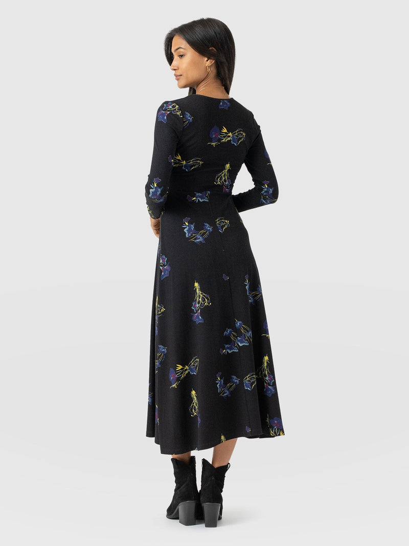 Maggie Wrap Dress Blue Lily Gardens - Women's Dresses | Saint + Sofia® EU