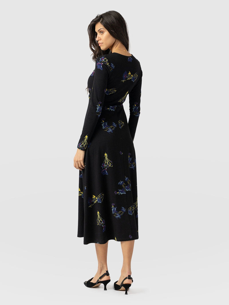 Maggie Wrap Dress Blue Lily Gardens - Women's Dresses | Saint + Sofia® EU