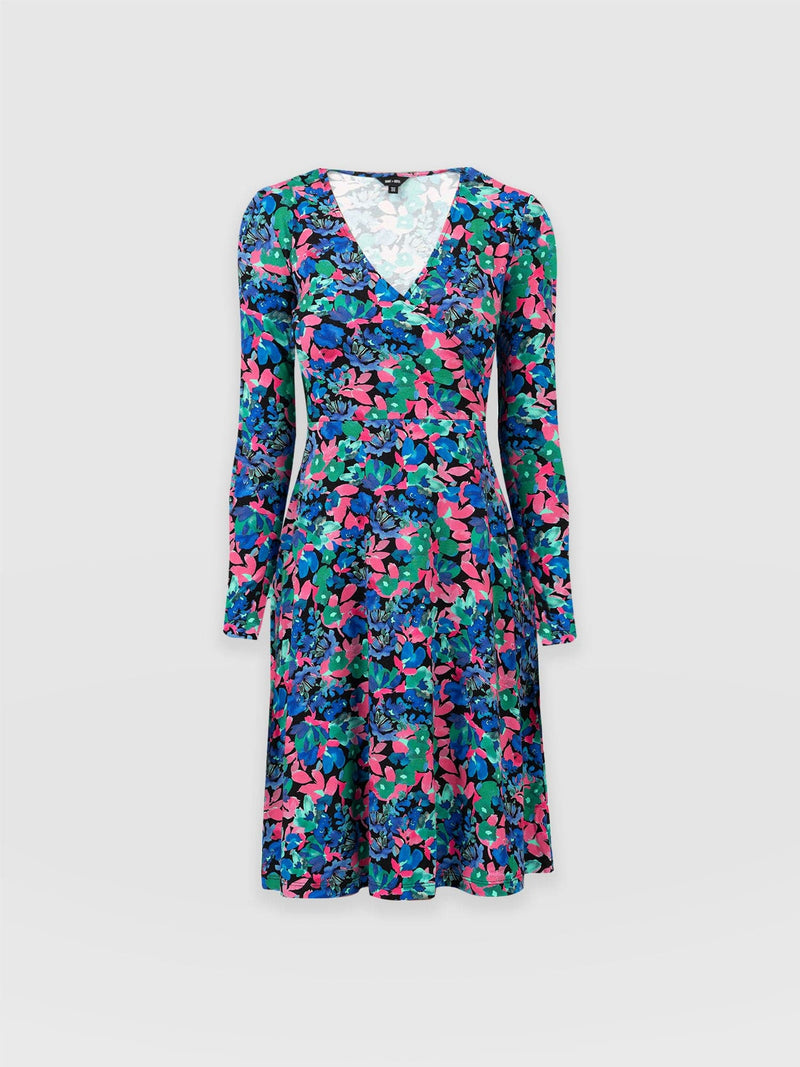 Maggie Wrap Dress Neptune Garden - Women's Dresses | Saint + Sofia® EU