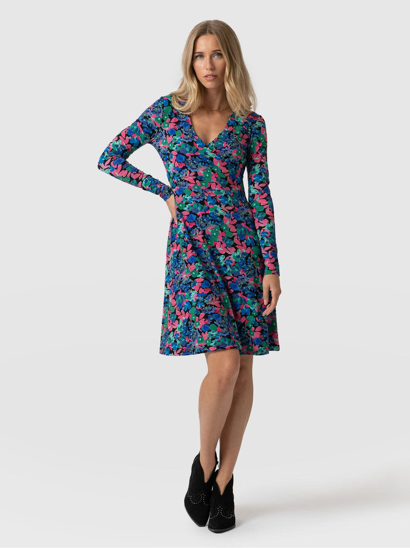 Maggie Wrap Dress Neptune Garden - Women's Dresses | Saint + Sofia® EU