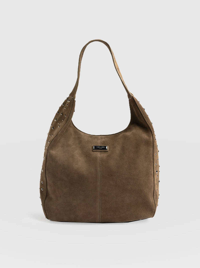 Margot Hobo Shoulder Bag Khaki - Women's Bags | Saint + Sofia® EU