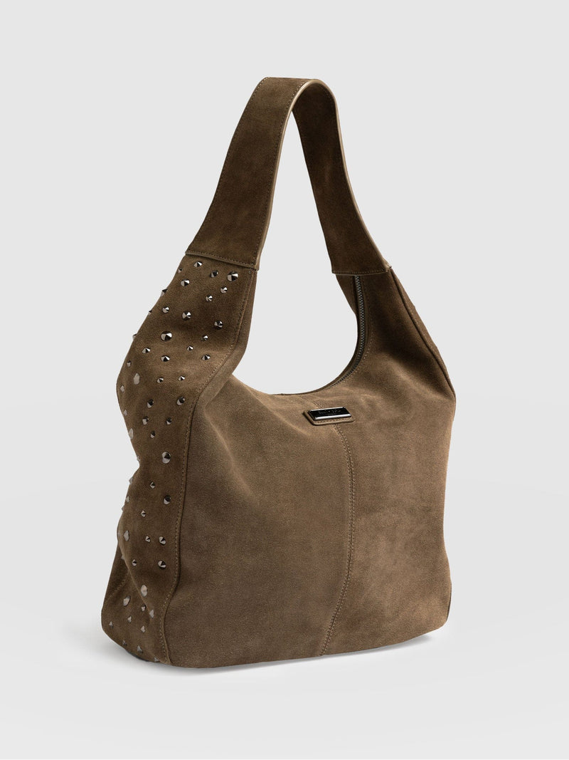 Margot Hobo Shoulder Bag Khaki - Women's Bags | Saint + Sofia® EU