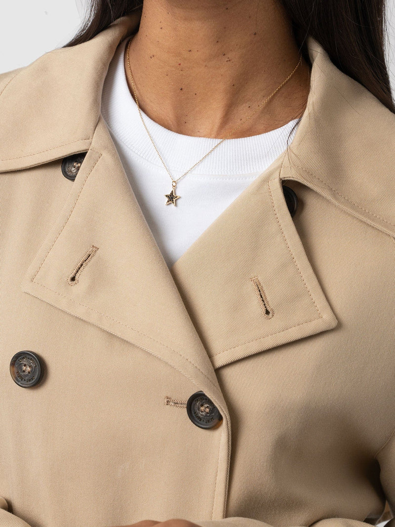 Marion Double Breasted Trench Beige - Women's Overcoats | Saint + Sofia® EU
