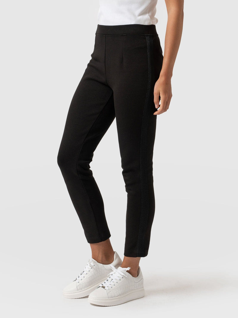 Marlow Tapered Pant Black - Women's Trousers | Saint + Sofia® EU