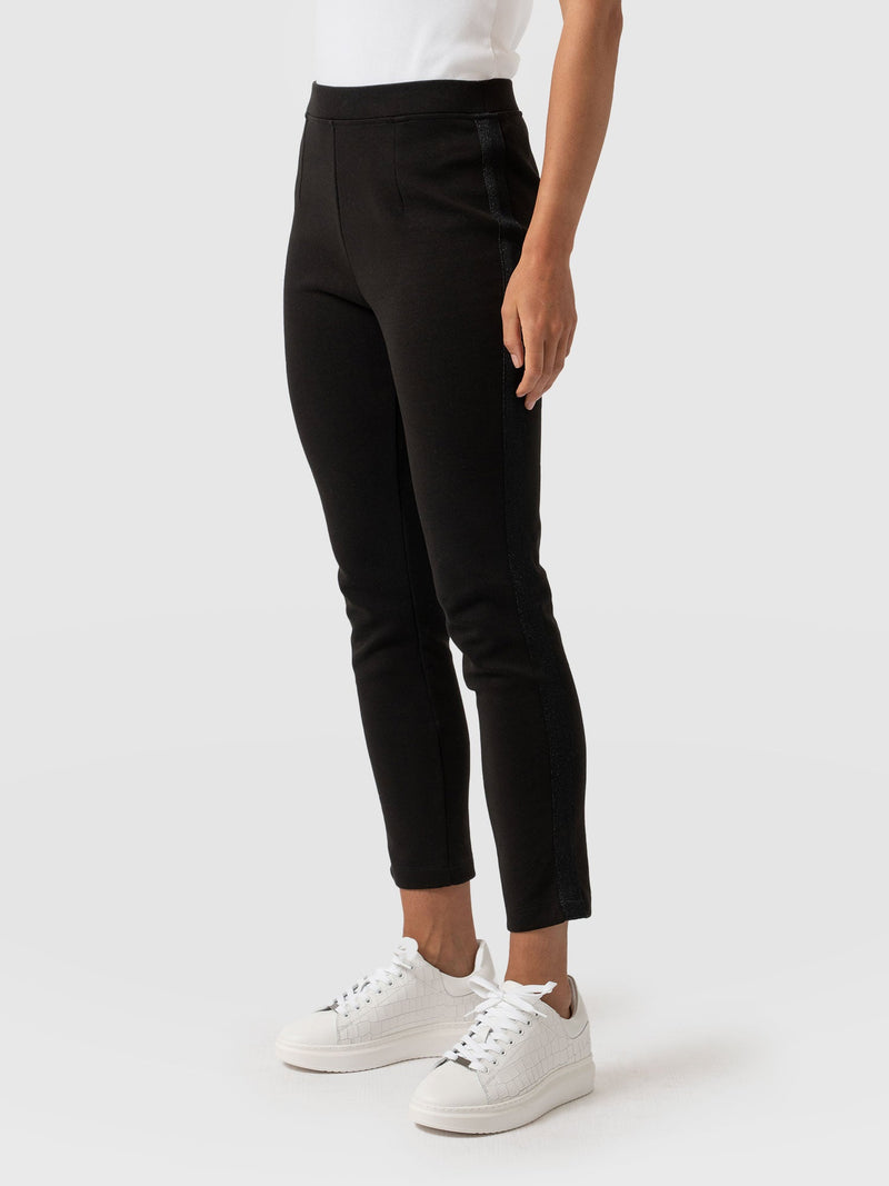 Marlow Tapered Pant Black - Women's Trousers | Saint + Sofia® EU