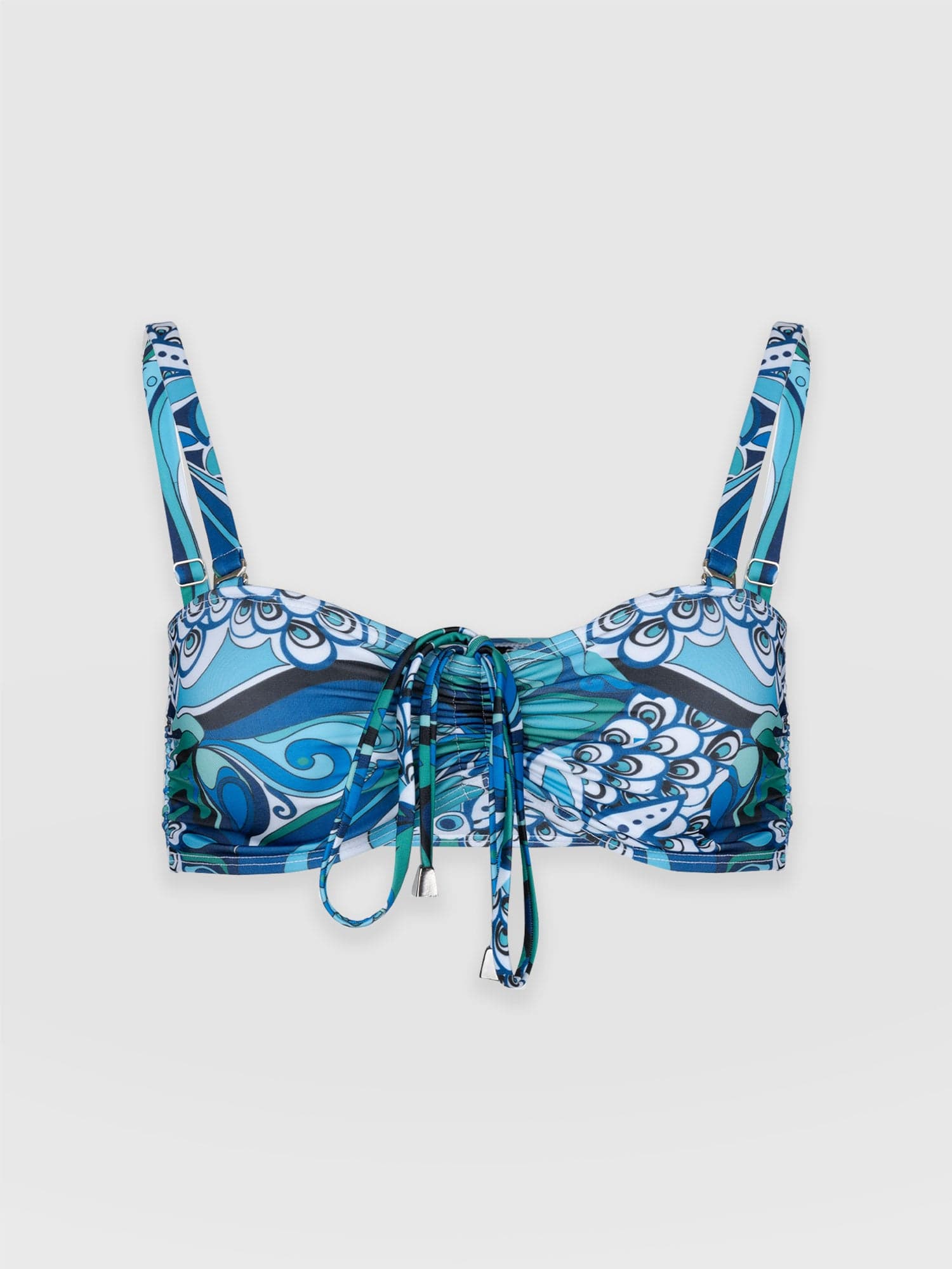 Maya Bandeau Bikini Top Paradise - Women's Swimwear | Saint and Sofia® EU