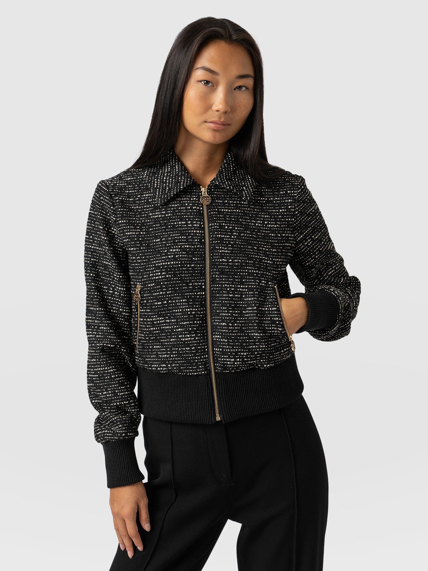 Melrose Jacket Black - Women's Jackets | Saint + Sofia® EU