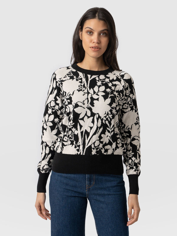 Meryl Knitted Sweater Monochrome - Women's Jumpers | Saint + Sofia® EU