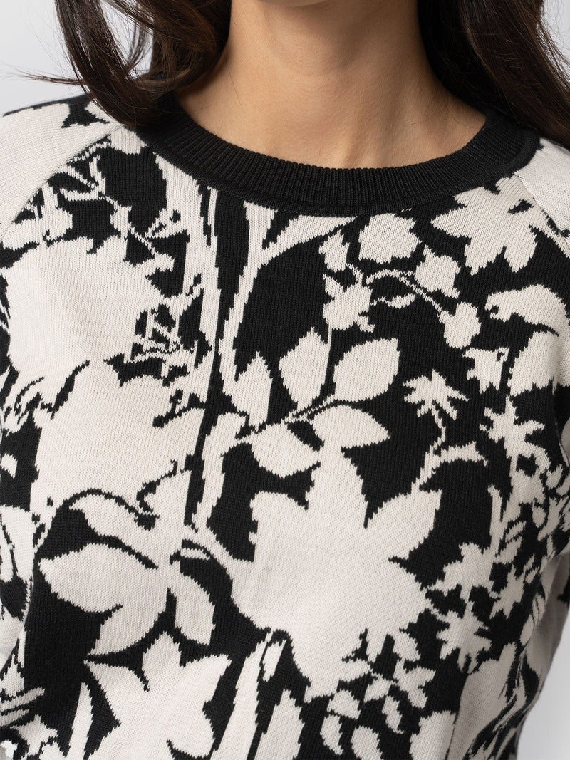 Meryl Knitted Sweater Monochrome - Women's Jumpers | Saint + Sofia® EU
