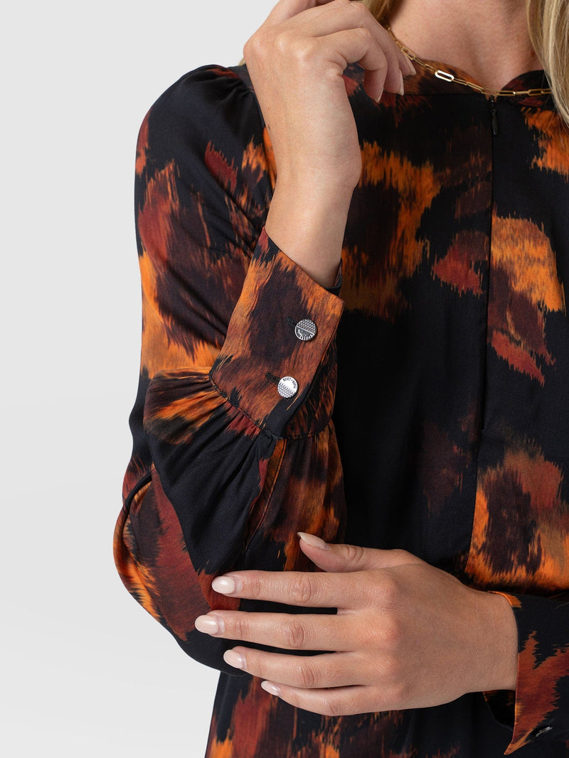 Mini Adaline Zip Up Dress - Autumn Floral - Women's Dresses | Saint + Sofia® EU