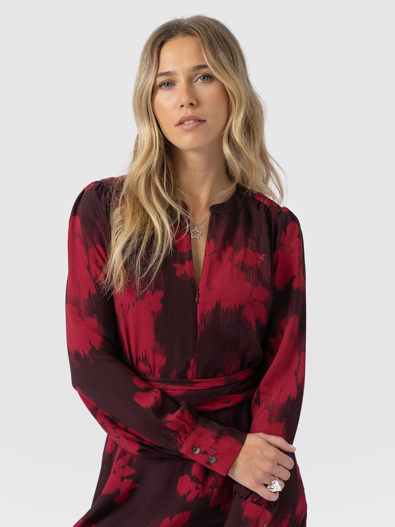 Mini Adaline Zip Up Dress - Pink Fade Floral - Women's Dresses | Saint + Sofia® EU