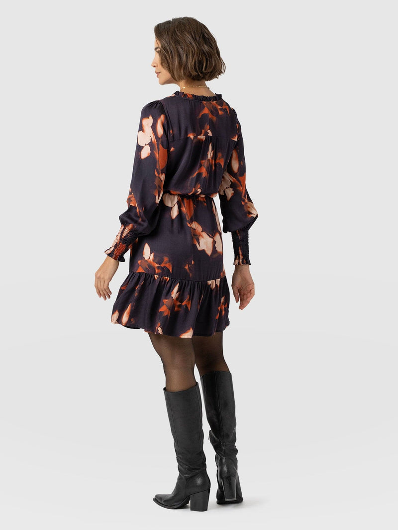 Mini Olivia Zip Up Dress Orange Aurora - Women's Dresses | Saint + Sofia® EU