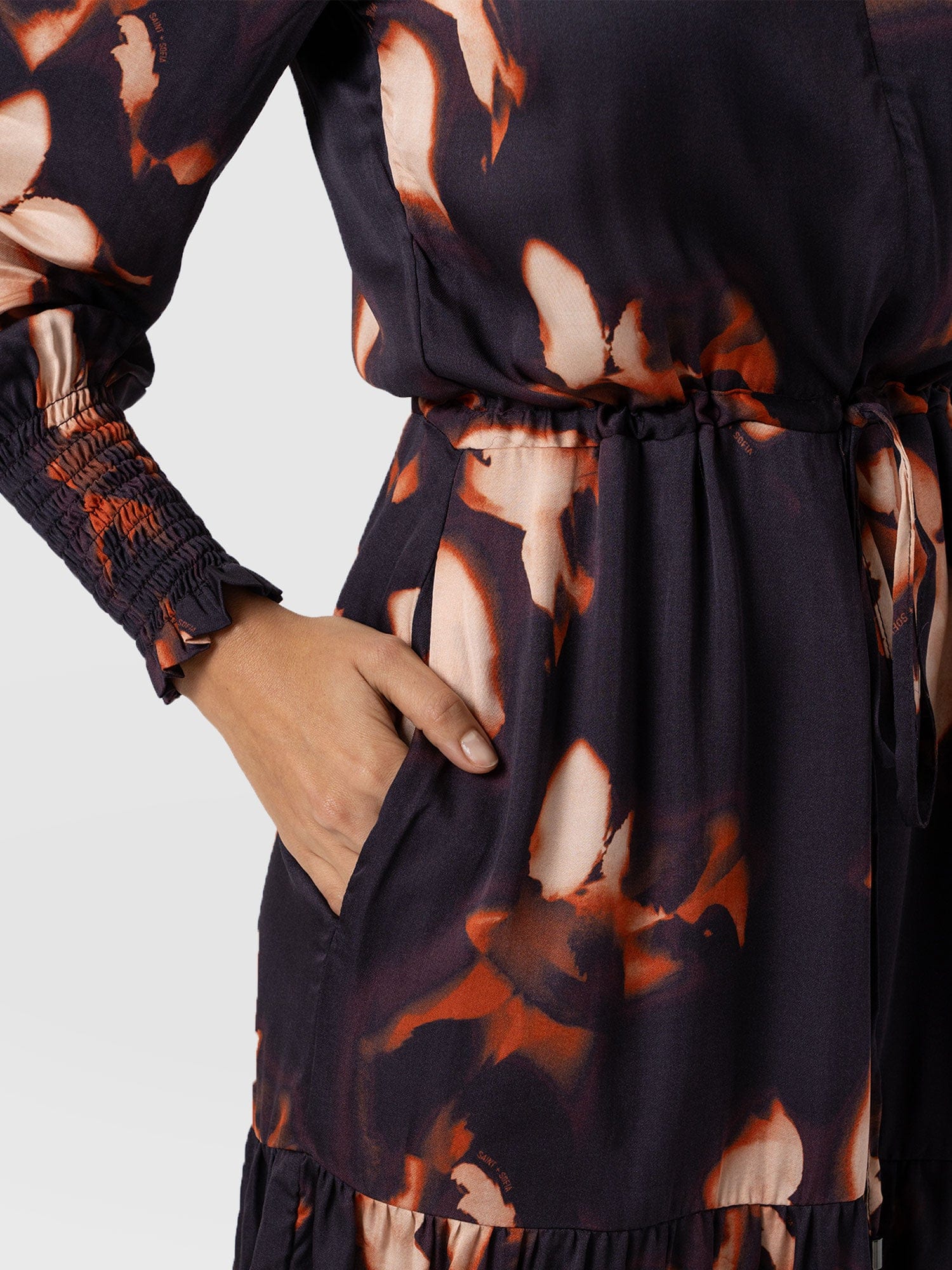 Mini Olivia Zip Up Dress Orange Aurora - Women's Dresses | Saint + Sofia® EU