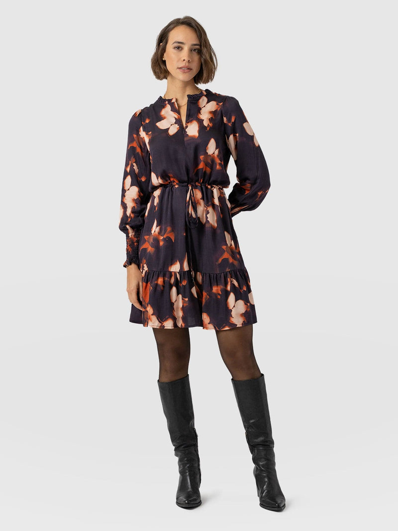 Mini Olivia Zip Up Dress Orange Aurora - Women's Dresses | Saint + Sofia® EU