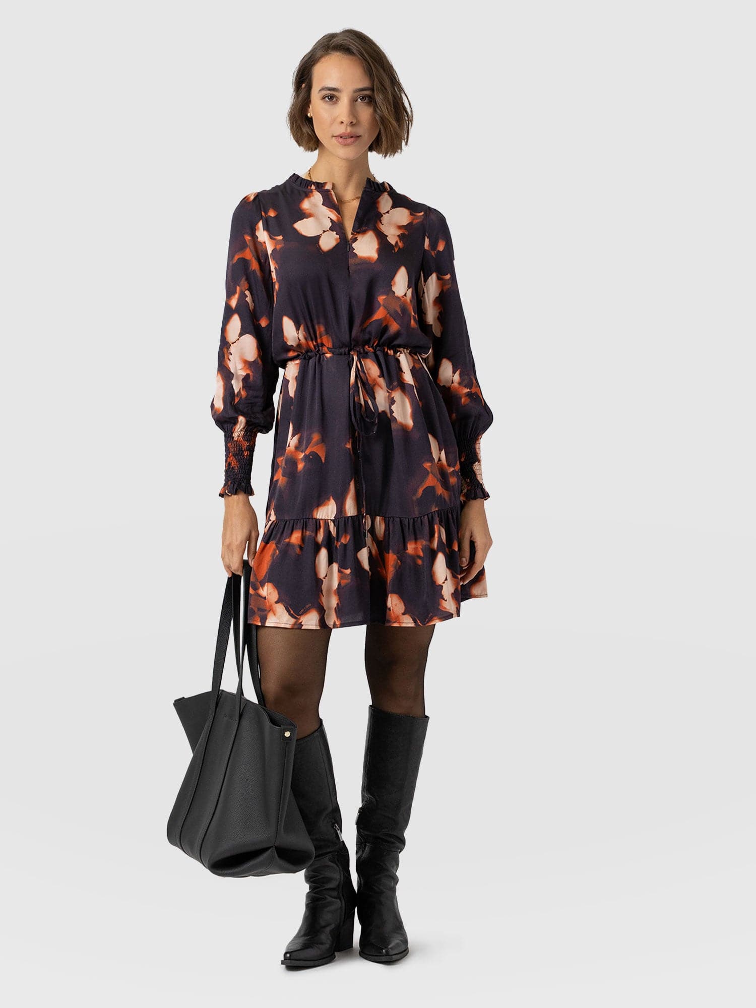 Mini Olivia Zip Up Dress Orange Aurora - Women's Dresses | Saint + Sofia® EU