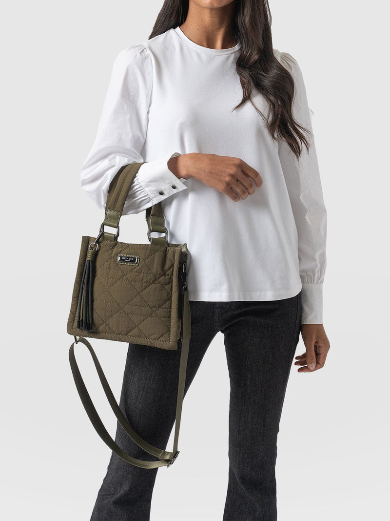 Mini Penny Tote Bag Khaki - Women's Bags | Saint + Sofia® EU