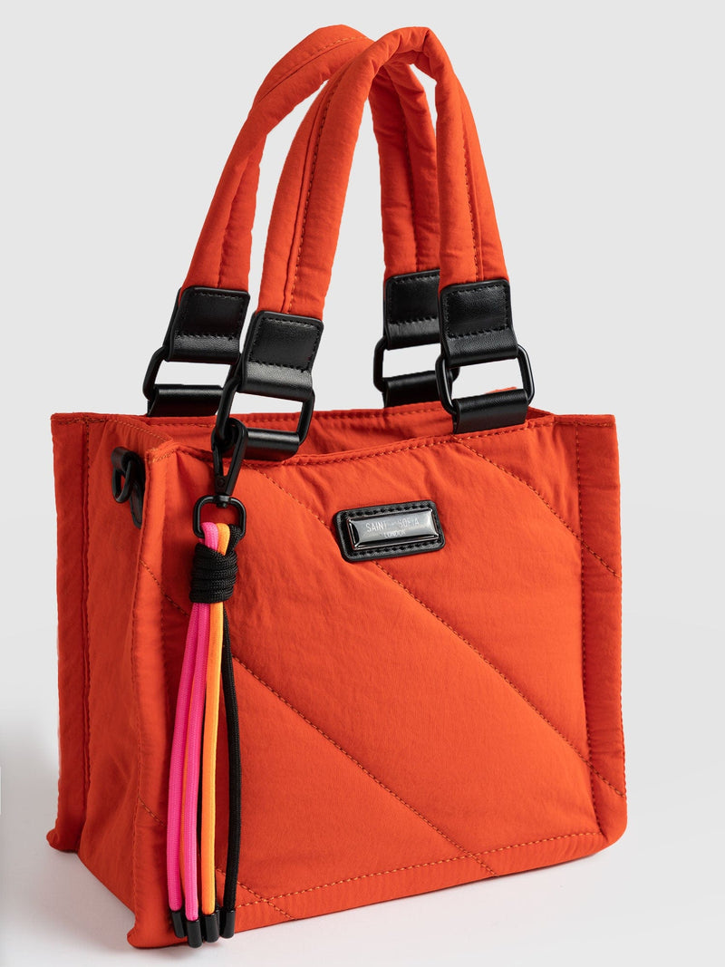 Mini Penny Tote Bag Orange - Women's Bags | Saint + Sofia® EU