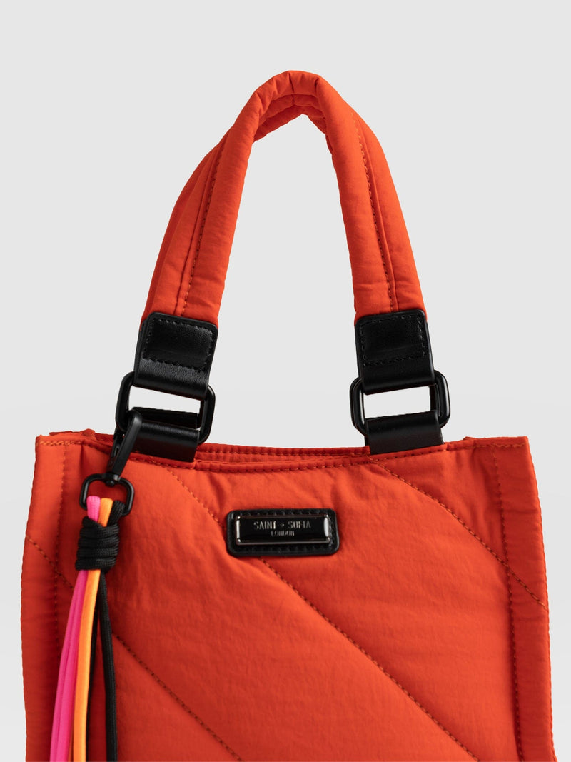 Mini Penny Tote Bag Orange - Women's Bags | Saint + Sofia® EU