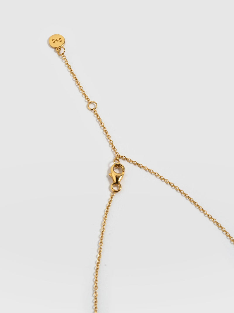 Molten Disc Charm Necklace Gold - Women's Jewellery | Saint + Sofia® EU