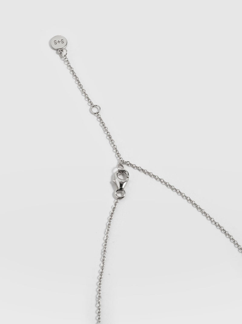 Molten Disc Charm Necklace Silver - Women's Jewellery | Saint + Sofia® EU