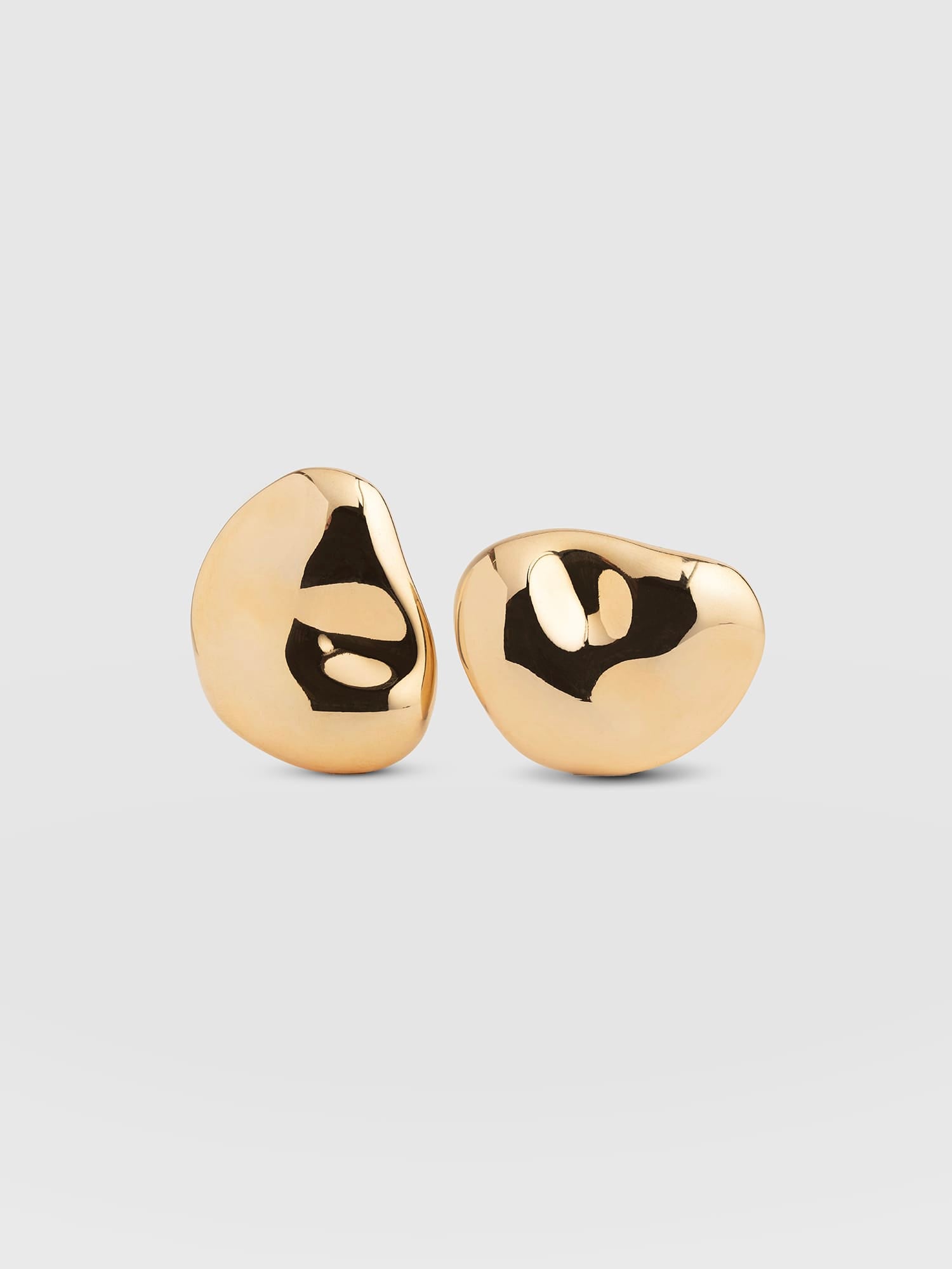 Mottled Stud Earrings - Gold - Women's Jewellers | Saint and Sofia® EU