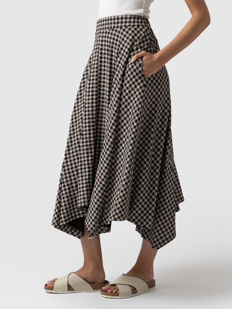 Noho Skirt Lightning Gingham - Women's Skirts | Saint + Sofia® EU