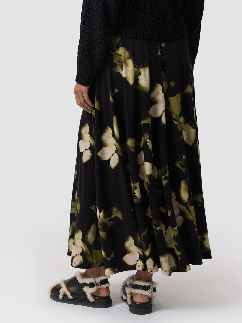 Nora A-Line Skirt Green Aurora - Women's Skirts | Saint + Sofia® EU