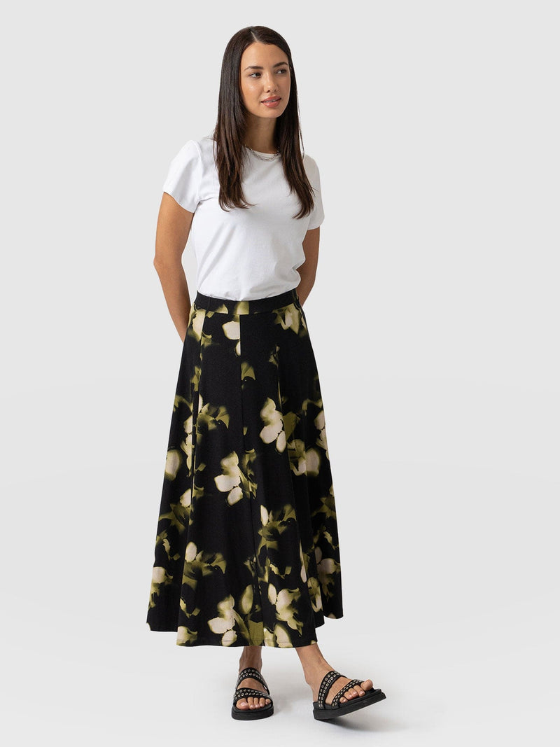 Nora A-Line Skirt Green Aurora - Women's Skirts | Saint + Sofia® EU