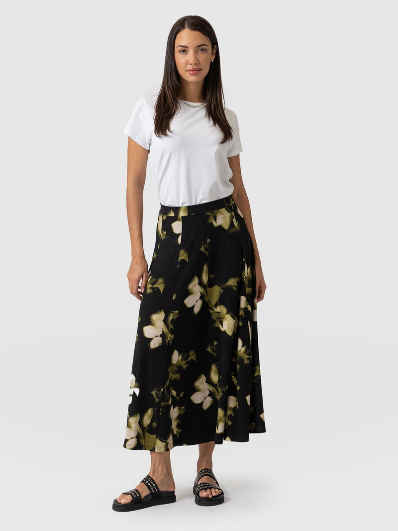 Nora A-Line Skirt Green Aurora - Women's Skirts | Saint + Sofia® EU