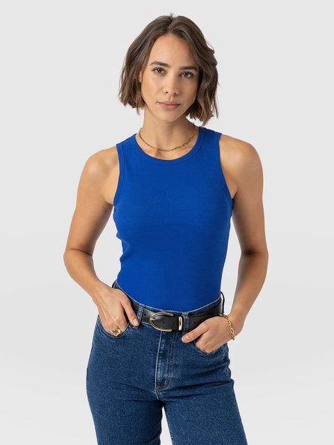 Nova Racer Vest - Cobalt Blue - Women's T-shirts | Saint + Sofia® EU