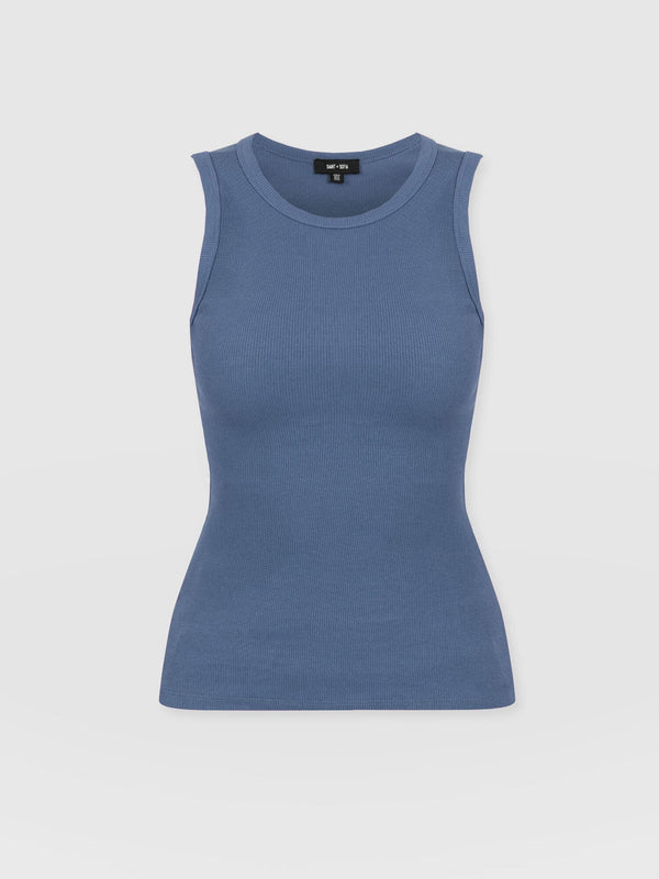 Nova Racer Vest Dusty Blue - Women's Vests | Saint + Sofia® EU