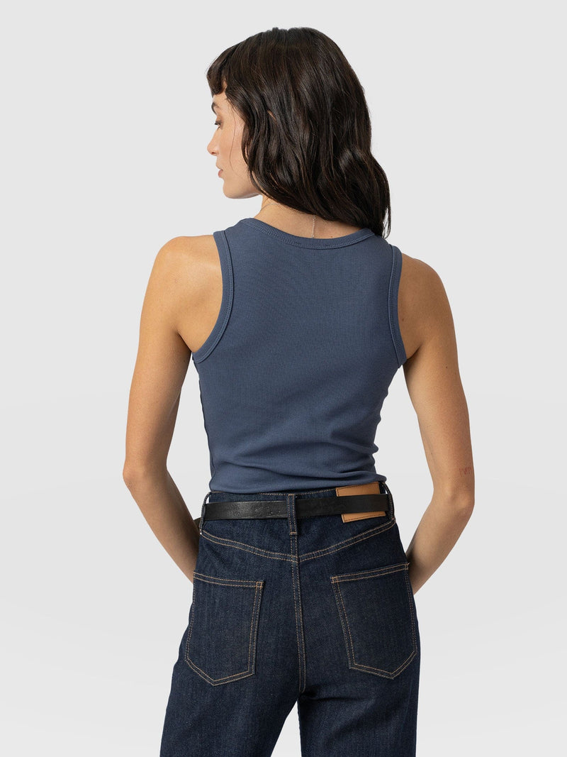 Nova Racer Vest Dusty Blue - Women's Vests | Saint + Sofia® EU