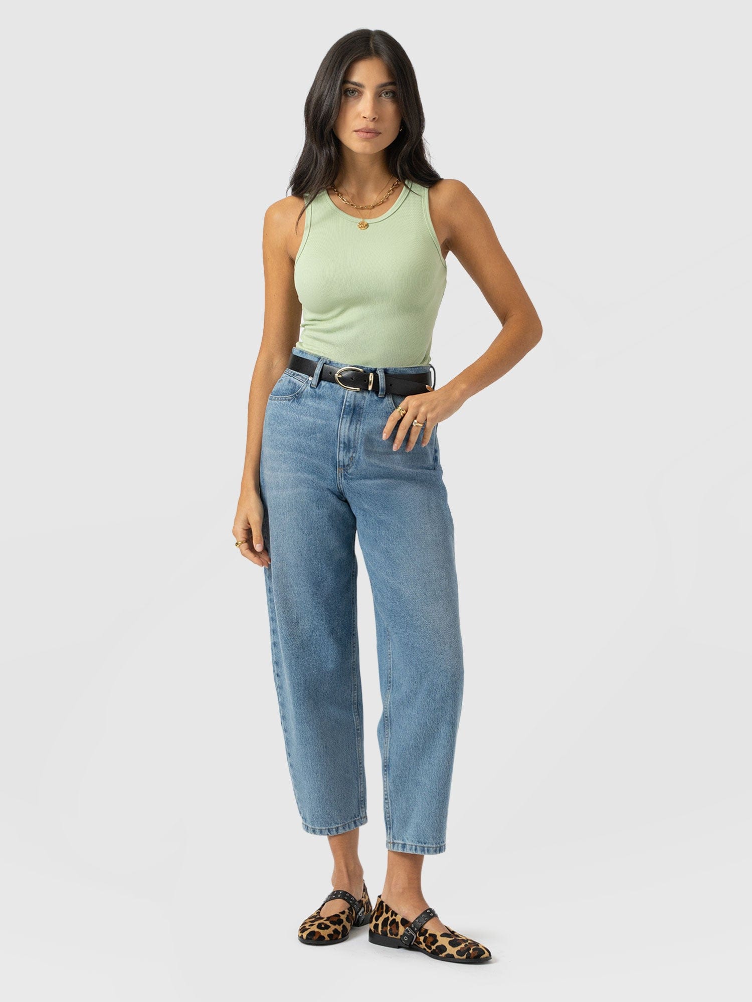 Nova Racer Vest - Mint - Women's T-shirts | Saint + Sofia® EU