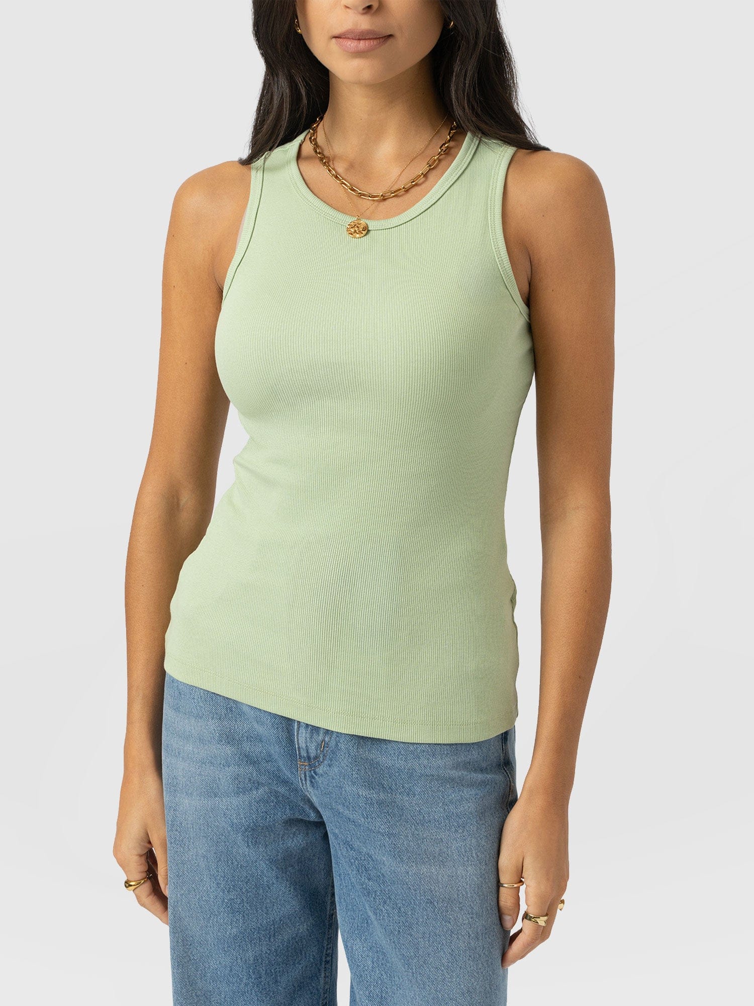 Nova Racer Vest - Mint - Women's T-shirts | Saint + Sofia® EU