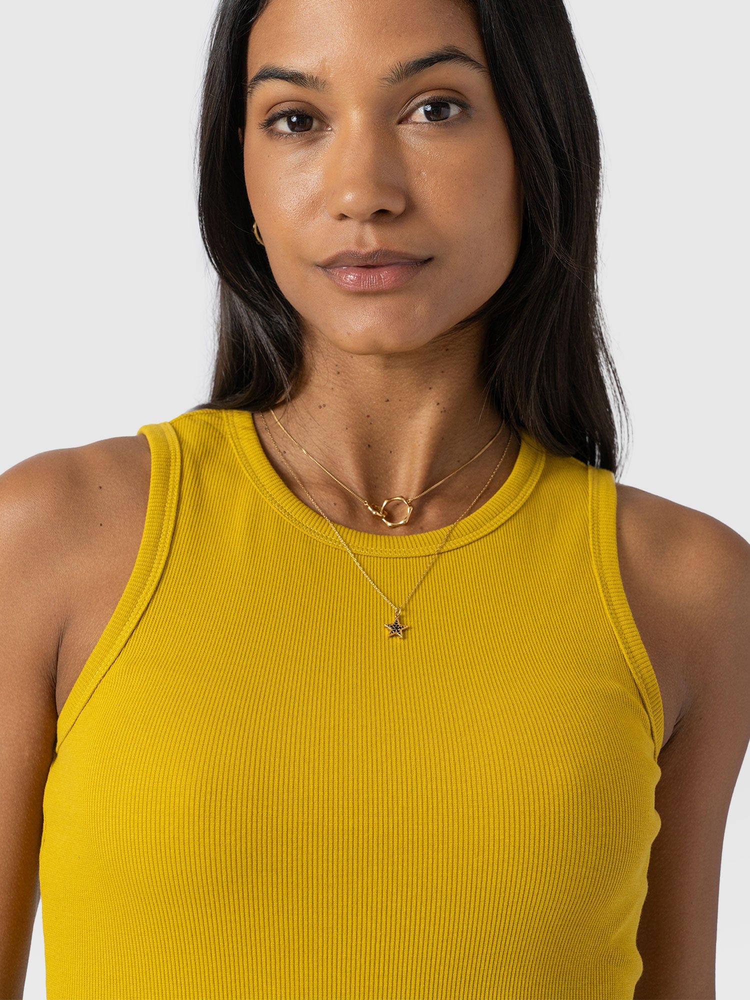 Nova Racer Vest - Mustard - Women's Vests | Saint + Sofia® EU