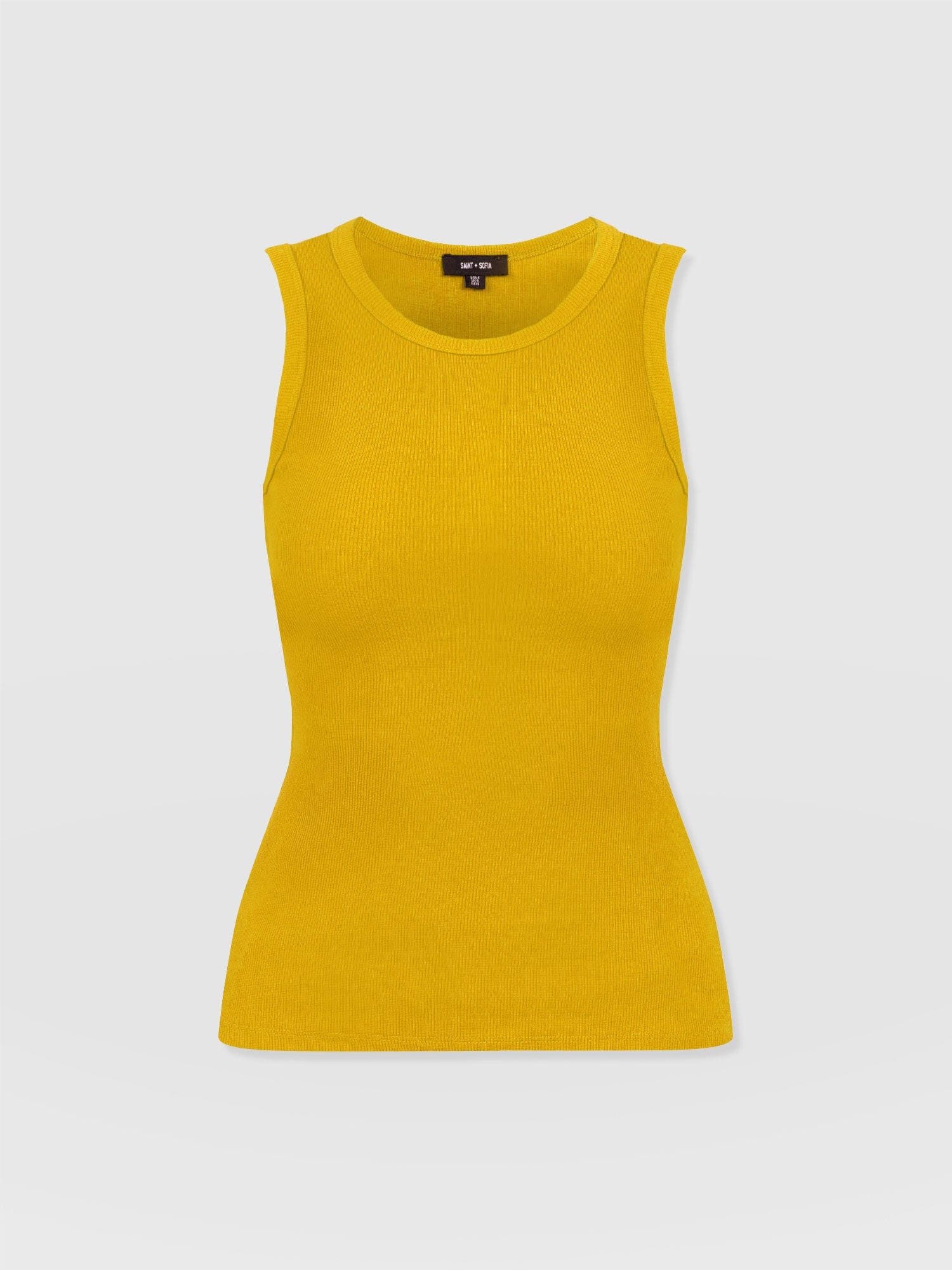 Nova Racer Vest - Mustard - Women's Vests | Saint + Sofia® EU