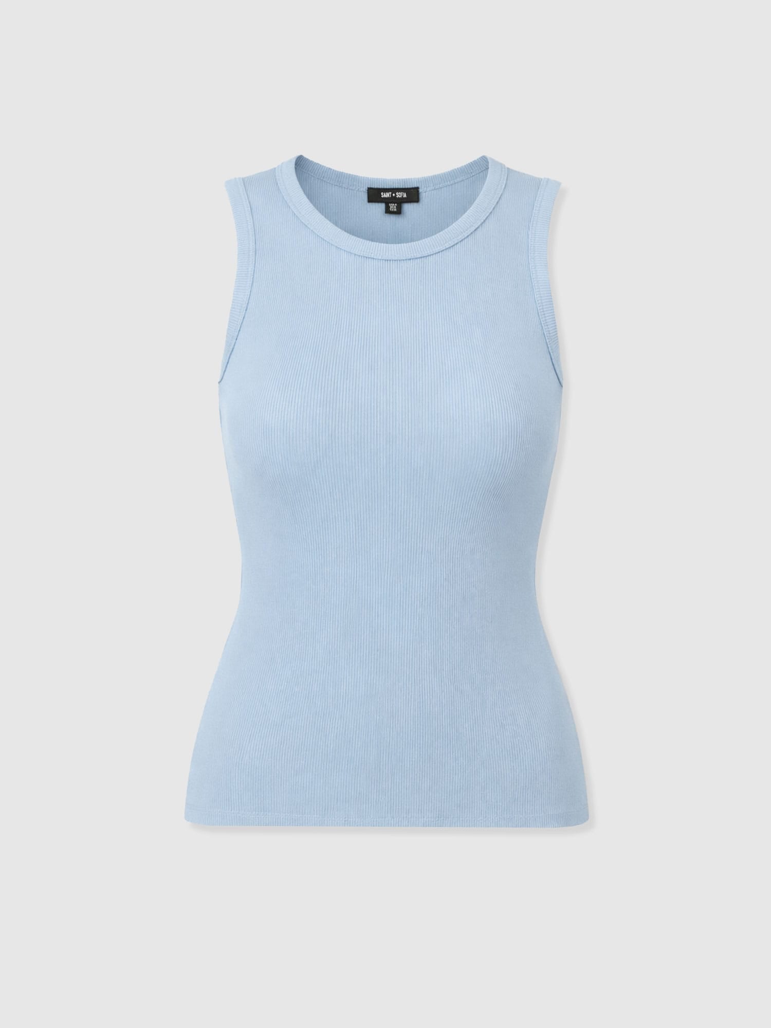Nova Racer Vest - Powder Blue - Women's T-shirts | Saint + Sofia® EU