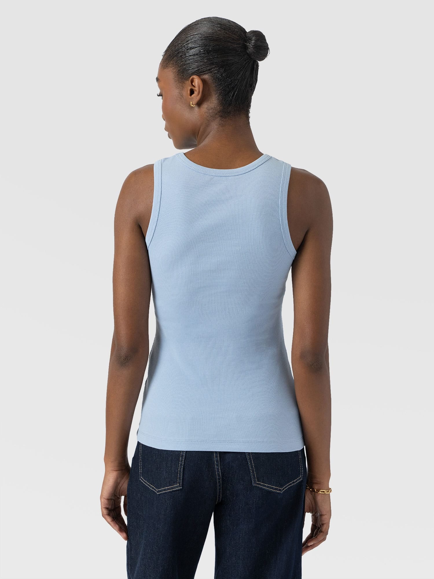 Nova Racer Vest - Powder Blue - Women's T-shirts | Saint + Sofia® EU