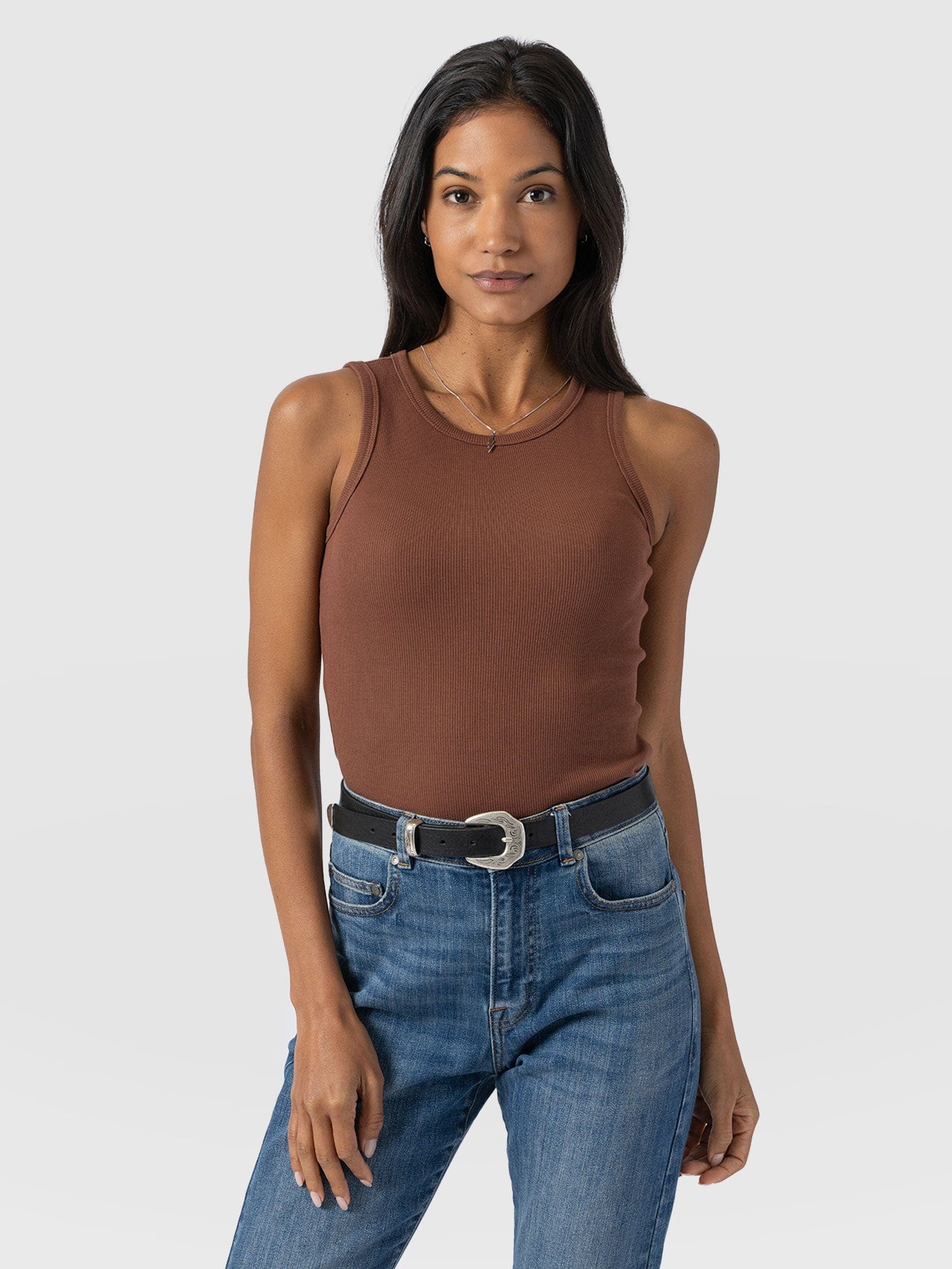 Nova Racer Vest - Russet Brown - Women's Vests | Saint + Sofia® EU