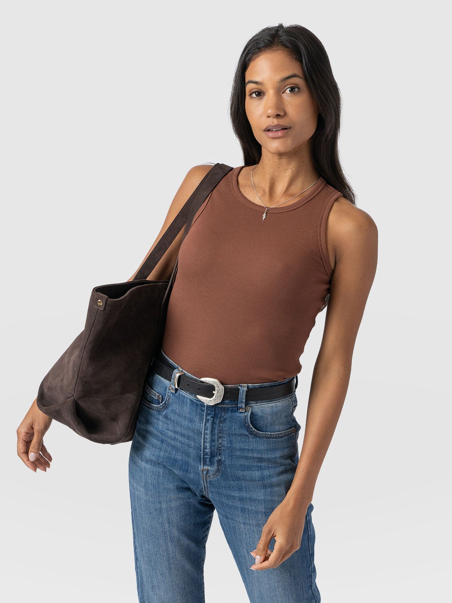 Nova Racer Vest - Russet Brown - Women's Vests | Saint + Sofia® EU