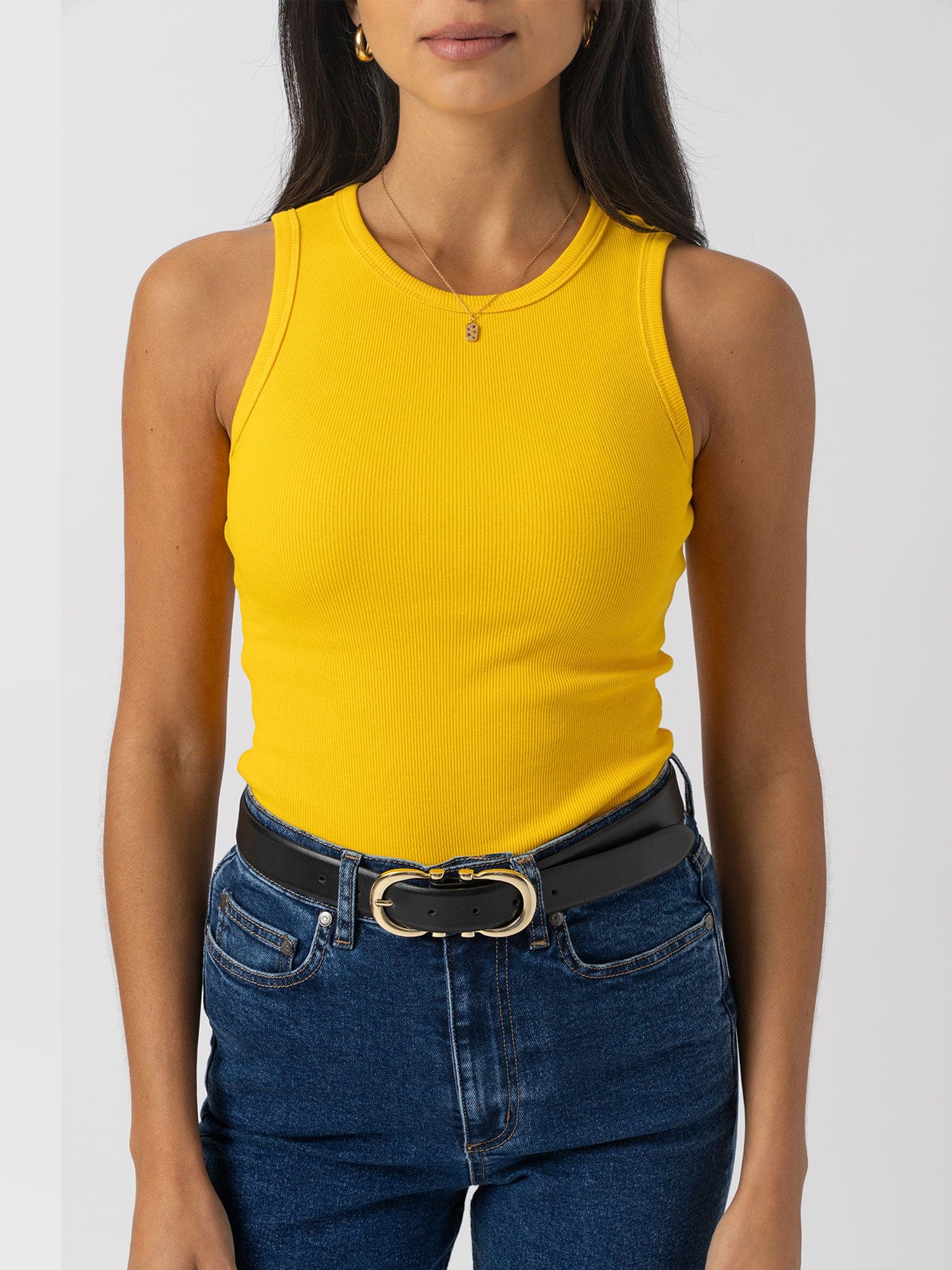 Nova Racer Vest - Yellow - Women's T-shirts | Saint + Sofia® EU