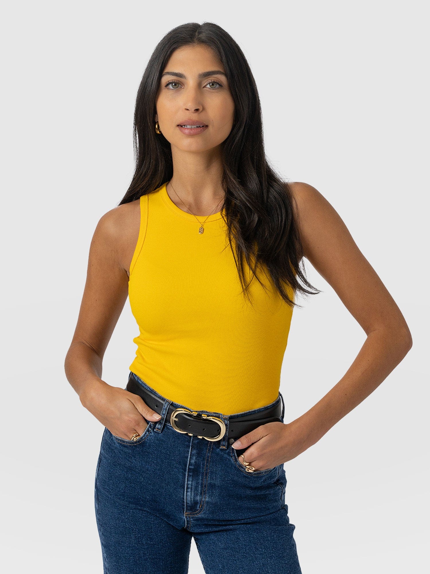Nova Racer Vest - Yellow - Women's T-shirts | Saint + Sofia® EU