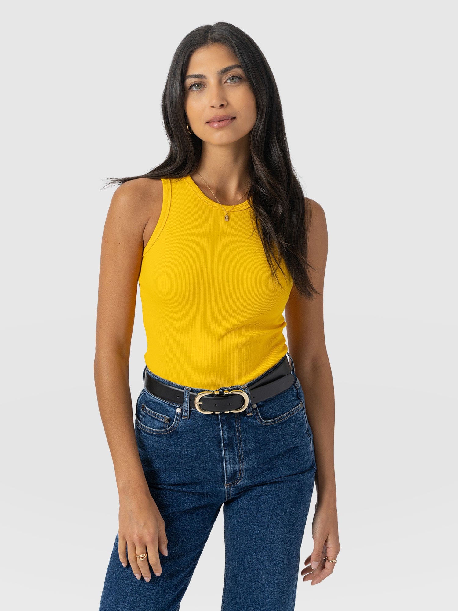 Nova Racer Vest - Yellow - Women's T-shirts | Saint + Sofia® EU